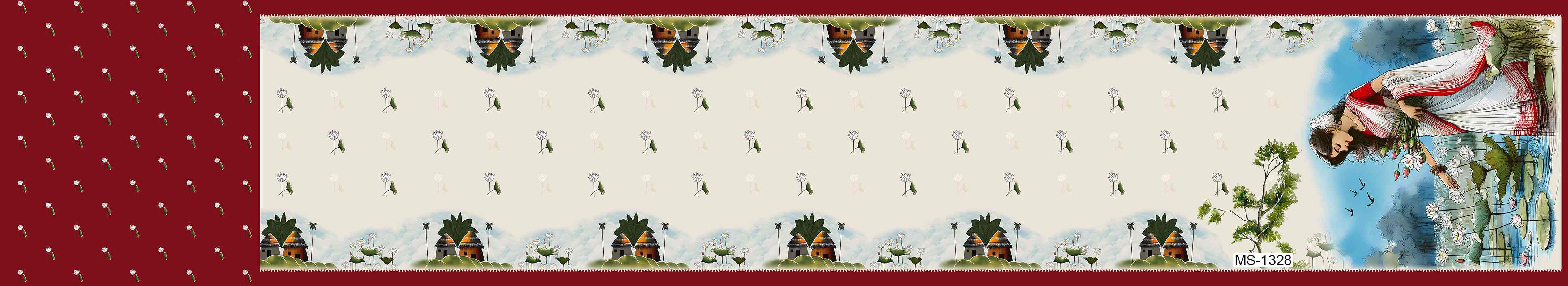 Digital Printing Saree Design 2